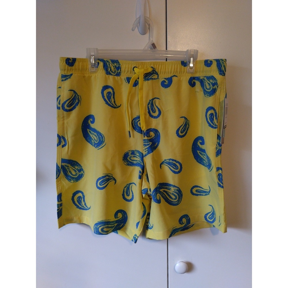 Malibu Drill Clothing Mens Mesh Lined Drawstring Swim Shorts L UV Protection